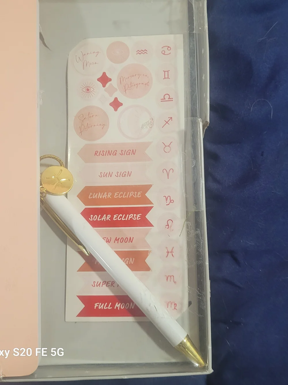 Pisces Pink Journal Set